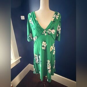 Free People Green Garden Mini Dress NWT Sz 12